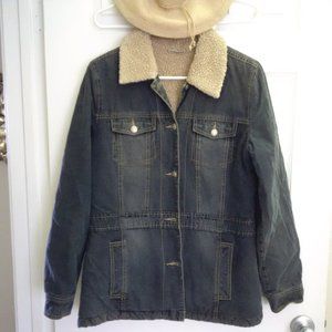 Halogen Demin and Sherling Coat